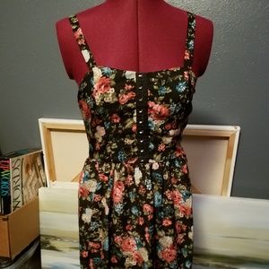 Floral peasant dress